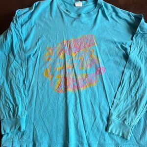 Vintage Massena Alumaman Coca Cola 1989 Crazy 80’s Graphic Long Sleeve Tee Rare